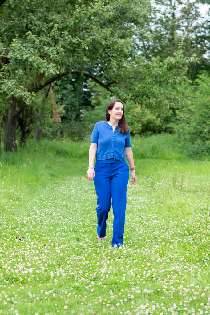 Sophie walking through nature reflecting on growth, leadership and the conscious use of time and energy